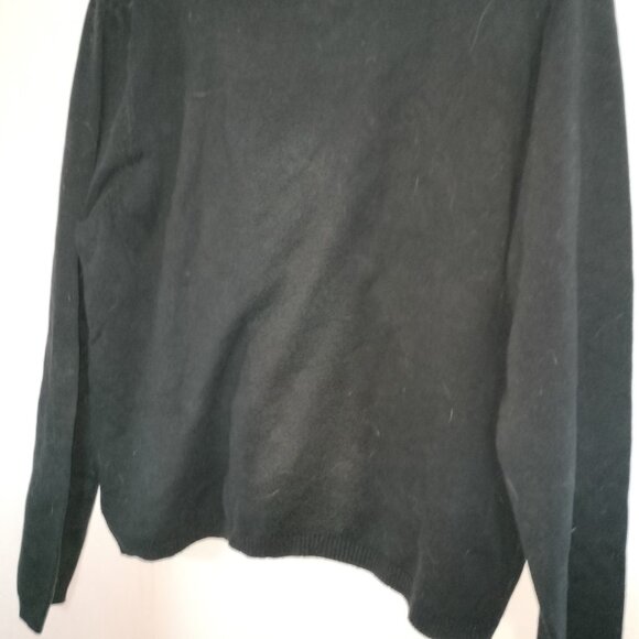 Thin black sweater, size XL, silver J, classic, 90s, retro - Picture 7 of 10